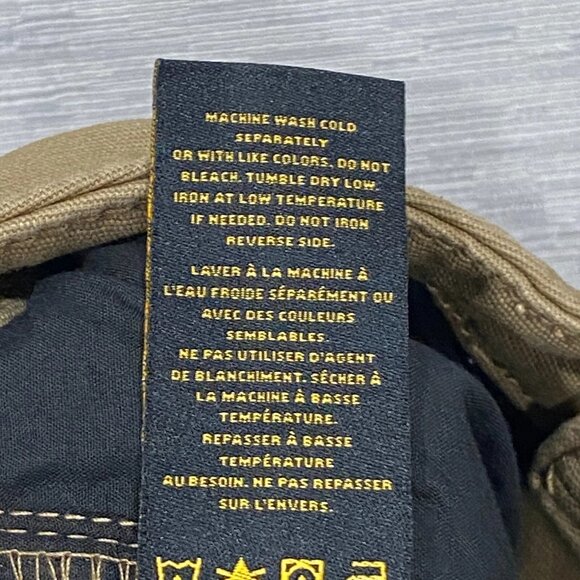 CAT Caterpillar Work Pants Mens 30 x 34 Brown Canvas Fleece Lined Insulated - Picture 14 of 15